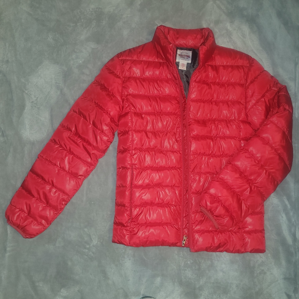 Mossimo Supply Co. Vibrant Red Puffer Jacket Sz S
